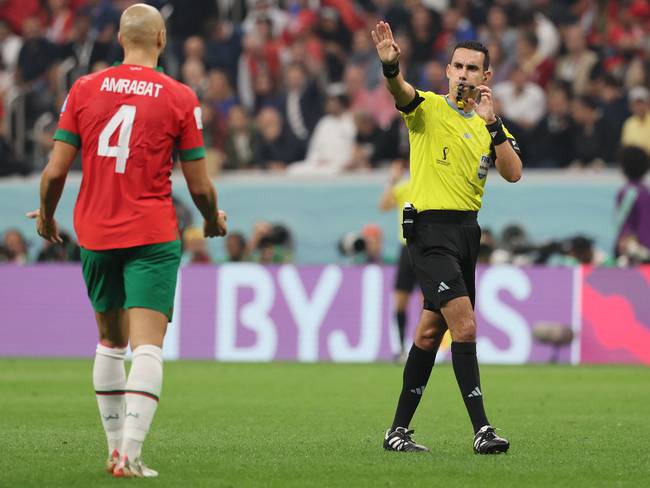 Selección de Marruecos protesta en contra del arbitraje de César Ramos en la semifinal