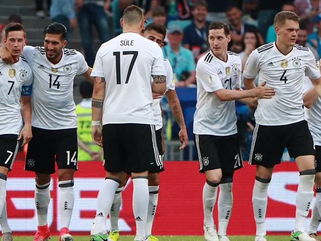 Alemania festejando un gol frente a Camerún. Foto: Getty Images