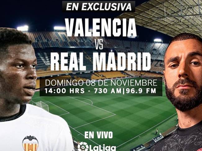 Valencia Real Madrid. Foto: W Deportes