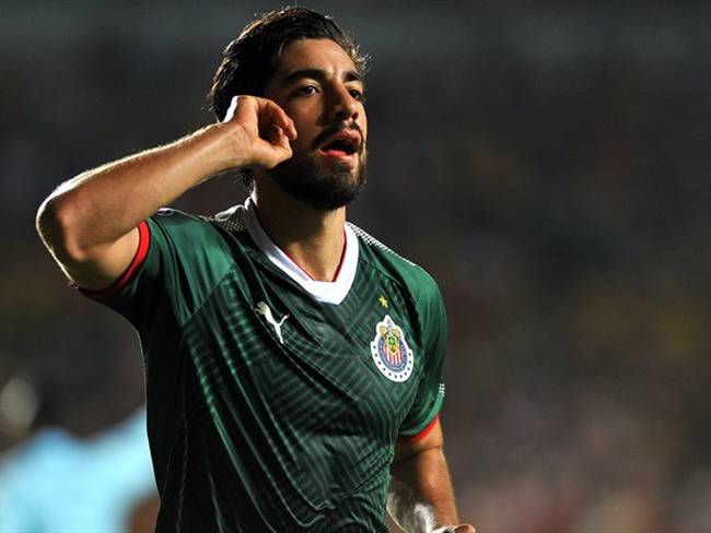 Rodolfo Pizarro festejando un gol . Foto: Getty Images
