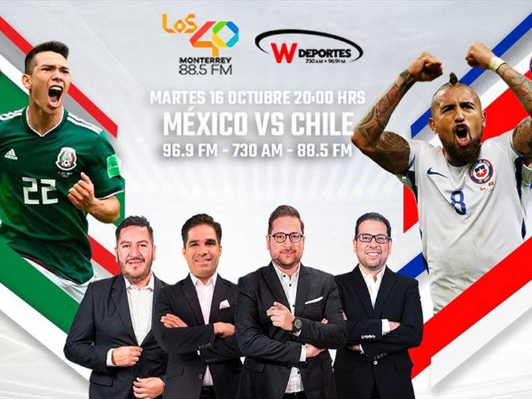 México vs Chile, amistoso . Foto: W Deportes