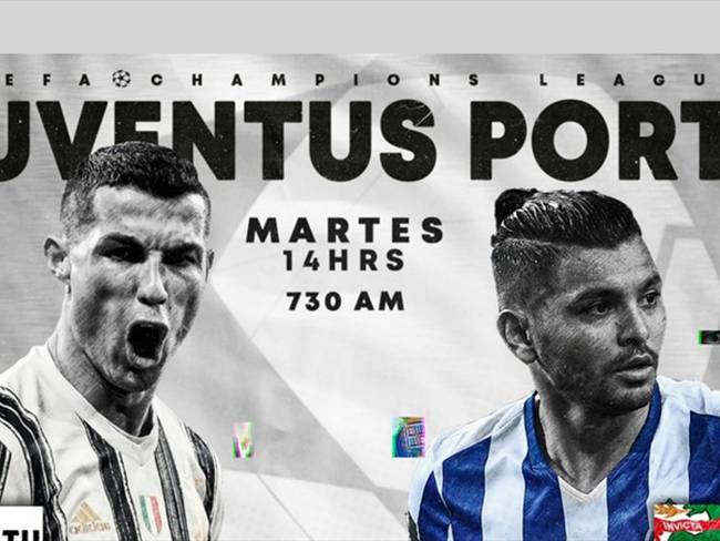 Juventus vs Porto. Foto: W Deportes