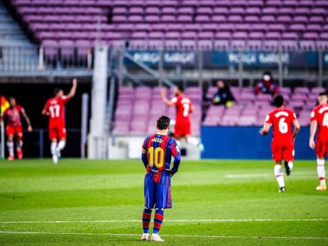 Messi en la derrota del Barcelona. Foto: Getty Images
