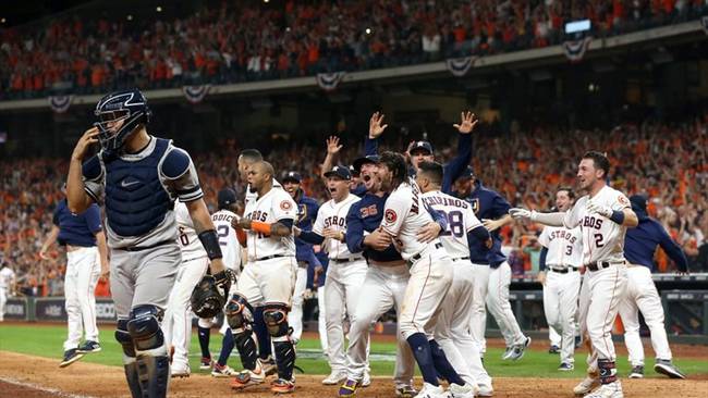 Astros de Houston festejando. Foto: Getty Images