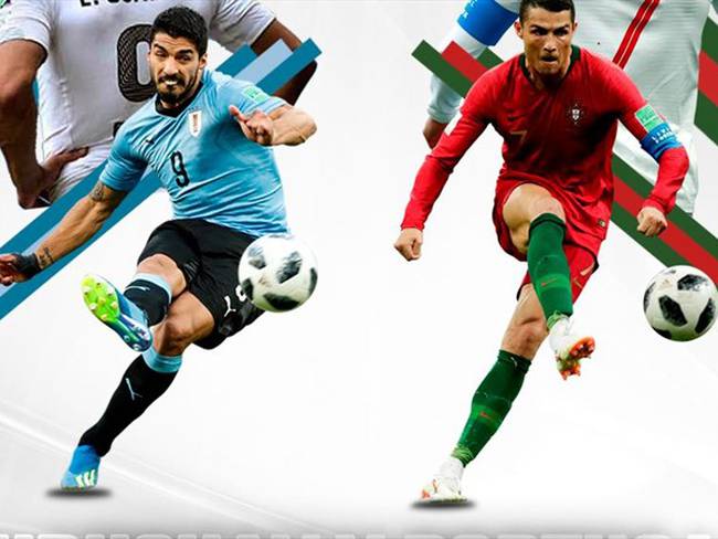 Uruguay vs Portugal . Foto: W Deportes