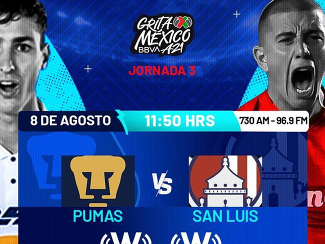 Pumas vs San Luis . Foto: wdeportes