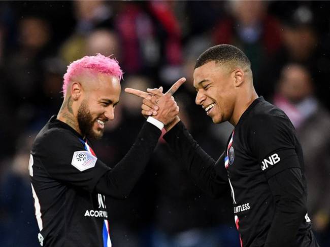 Neymar y Kylian Mbappé PSG. Foto: Getty Images