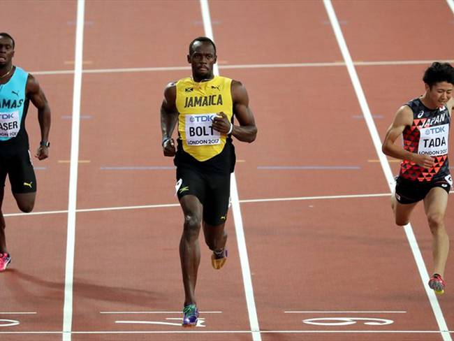 Usain Bolt pasó caminando a las semifinales del mundial. Foto: Getty images