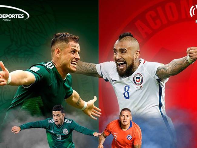 México vs Chile. Foto: WDeportes