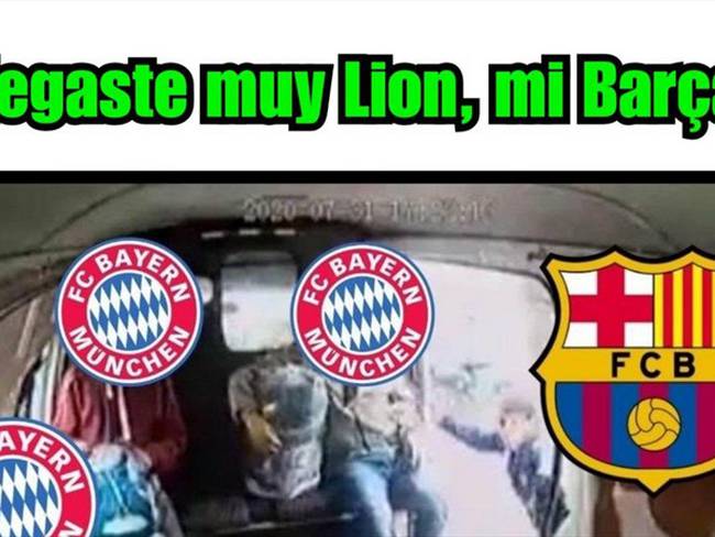 Meme del Barcelona vs Bayern. Foto: Especial