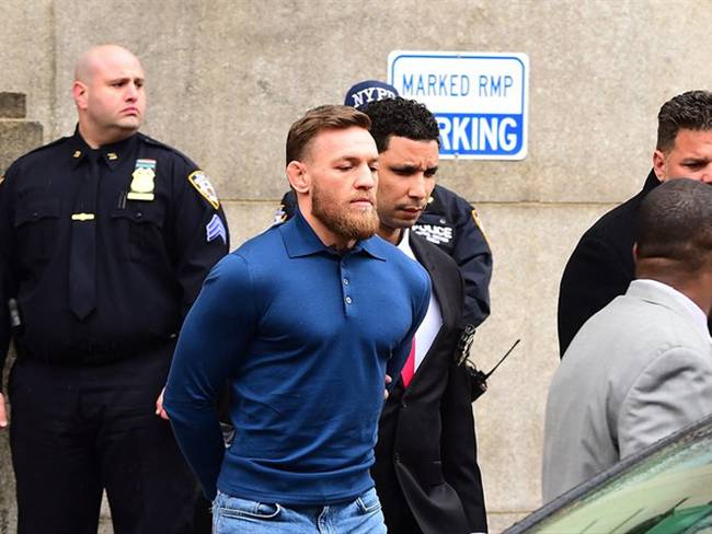 Connor McGregor al momento de ser arrestado. Foto: Getty Images