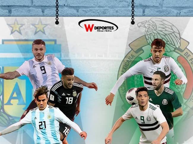 Argentina vs México . Foto: W Deportes