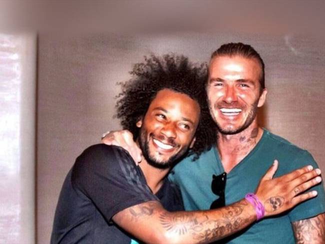 Marcelo y David Beckham. Foto: Pinterest