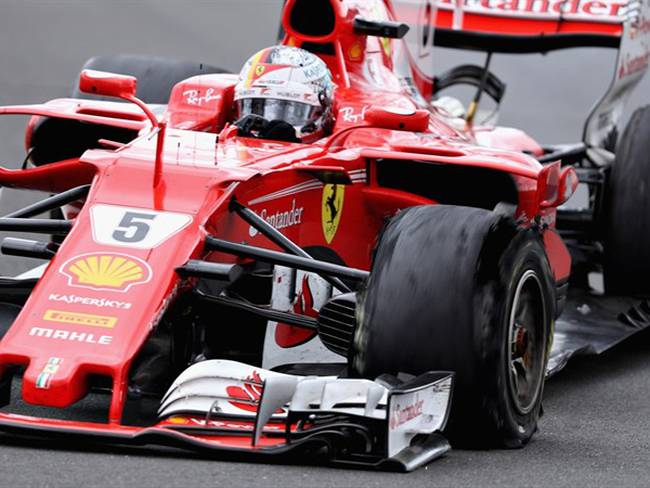 Vettel durante el Gran Premio de Gran Bretaña. Foto: Getty Images