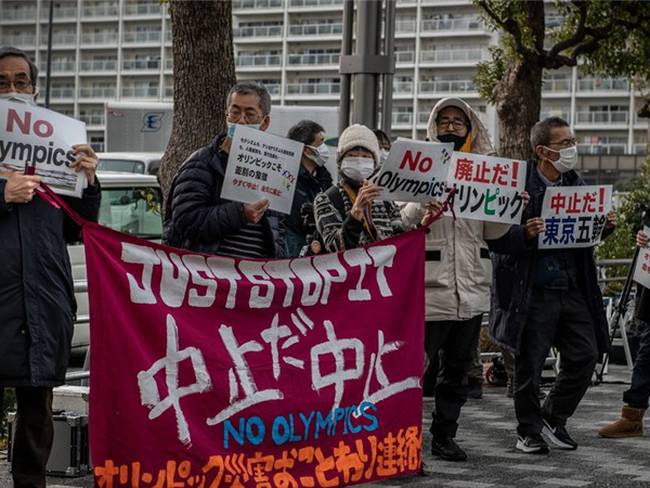 Protestas Juegos Olímpicos de Tokio. Foto: Getty Images