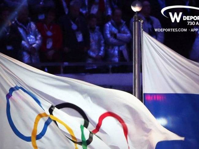 Bandera de Rusia en Juegos Olímpicos . Foto: Getty Images