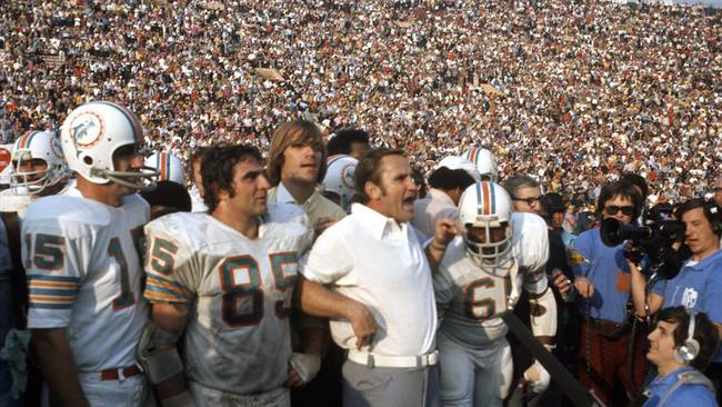 Miami Dolphins campeón 1972. Foto: Getty Images