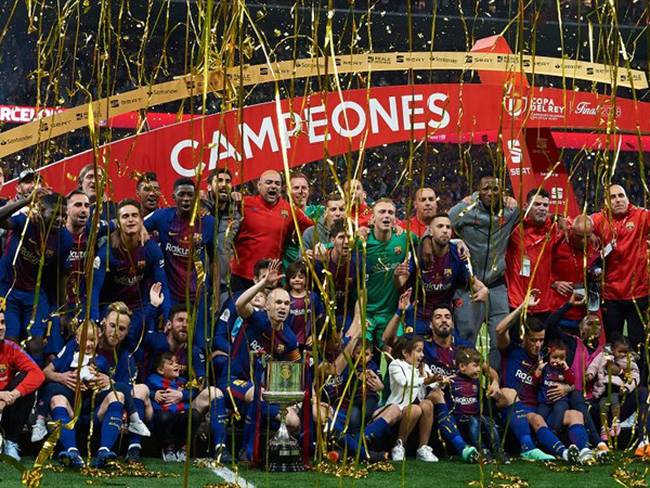 Barcelona parece que se hará con el doblete nacional esta temporada. Ha ganado la Copa y está próximo a llevarse la Liga. Foto: Getty Images
