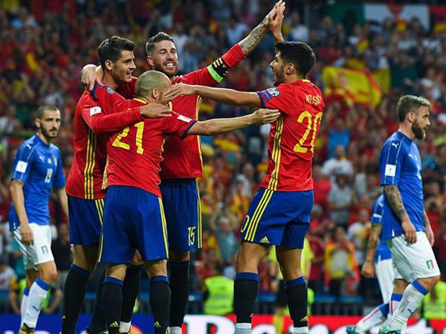 España vs Italia eliminatoria Rusia 2018. Foto: Getty Images