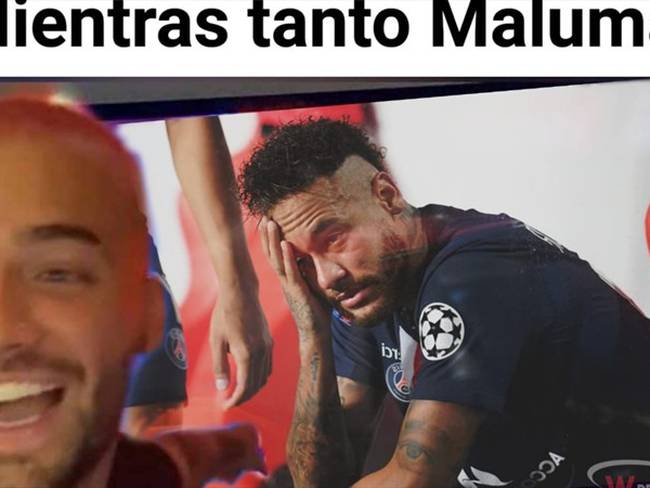 Maluma, Neymar, meme . Foto: Especial