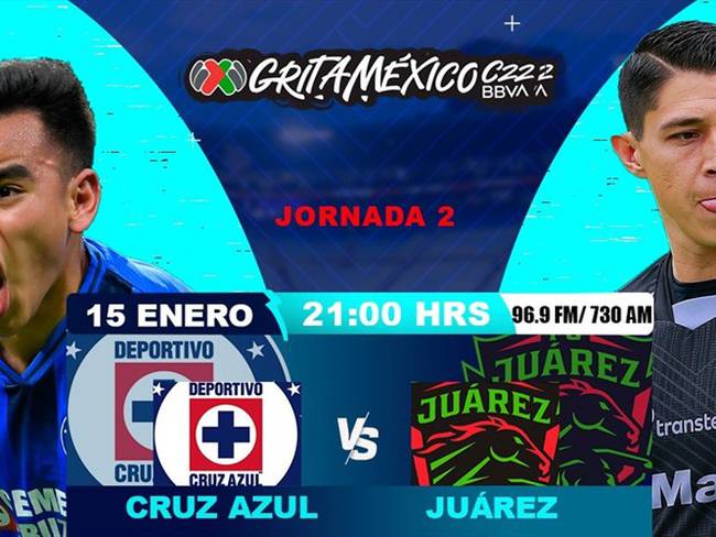 Cruz Azul vs Juárez. Foto: wdeportes