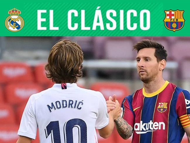 Modric y Messi Real Madrid vs Barcelona. Foto: Getty Images
