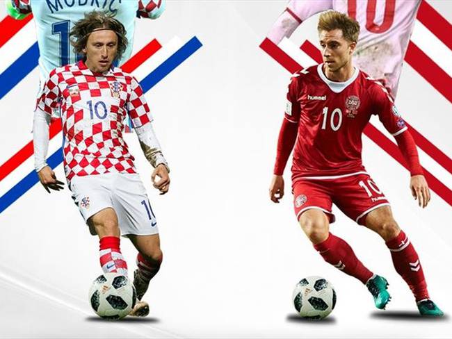 Croacia vs Dinamarca. Foto: W Deportes