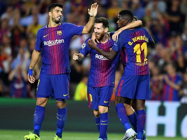 Messi y Barcelona tuvieron una noche redonda. Foto: Getty Images