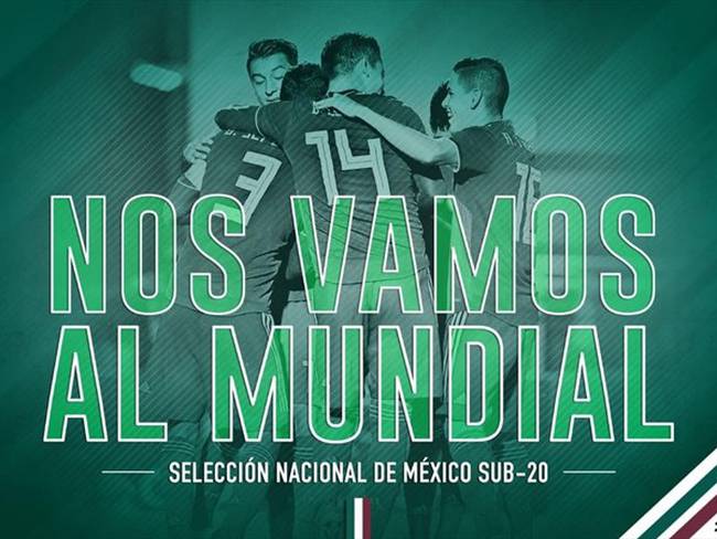 México va al Mundial Sub-20. Foto: Twitter, @miseleccionmx