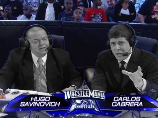 Hugo Savinovich y Carlos Cabrera. Foto: WWE