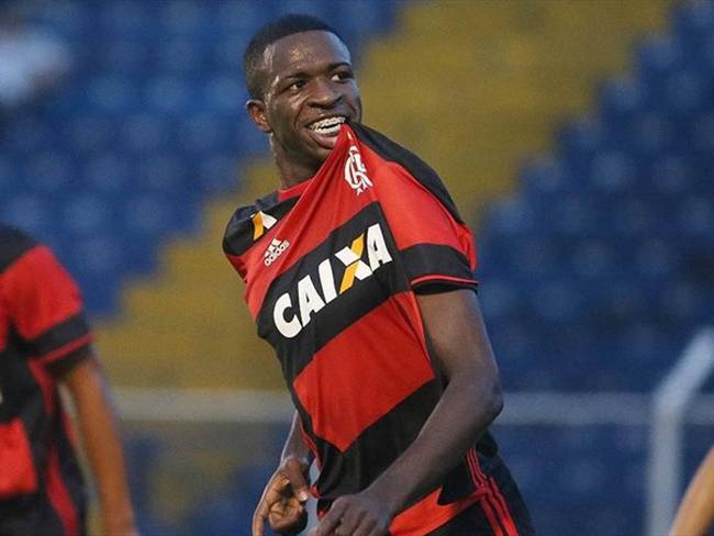 Vinicius Jr jugador del Flamengo. Foto: