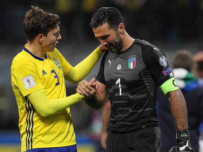 Buffon llora por la eliminación de Italia. Foto: Getty Images