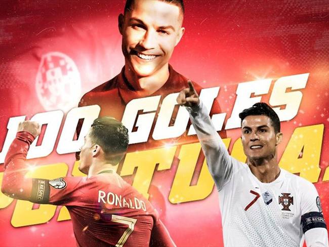 Cristiano Ronaldo 100 goles Portugal. Foto: W Deportes
