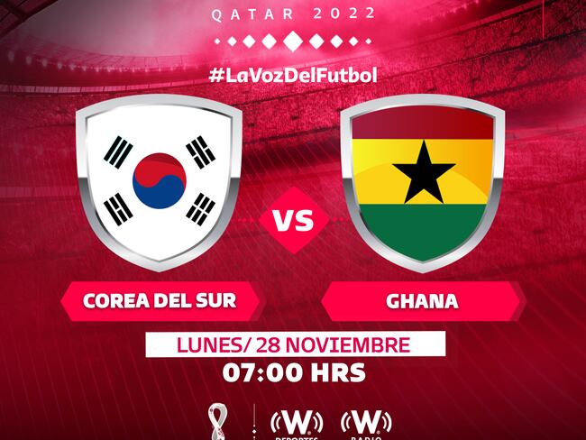 Corea del Sur vs Ghana EN VIVO y en directo online, Jornada 2, Copa del Mundo Qatar 2022, Grupo H