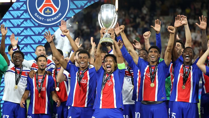 PSG bicampeón de la Supercopa de Europa: vence 2-1 al Aston Villa