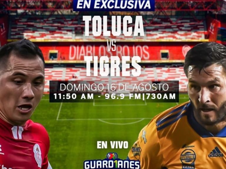 Toluca vs Tigres. Foto: W Deportes
