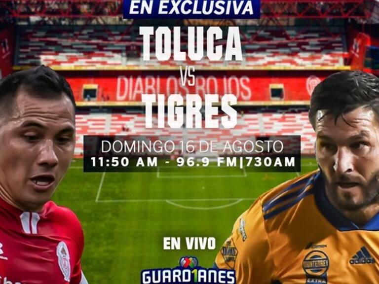 Toluca vs Tigres. Foto: W Deportes