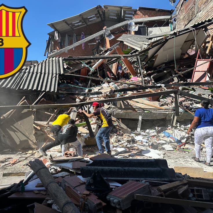 El FC Barcelona dona 100.000€ y lanza una campaña para las víctimas del terremoto en Colombia