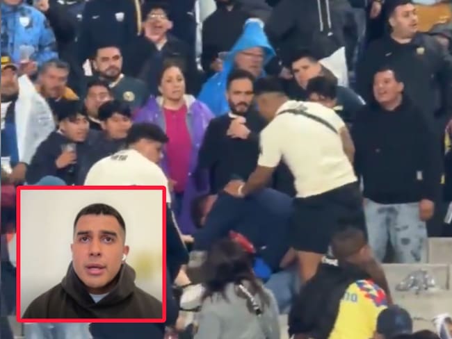 Agresor del Pumas vs América rompió el silencio tras pelea en CU: “Se defendieron de un ataque”