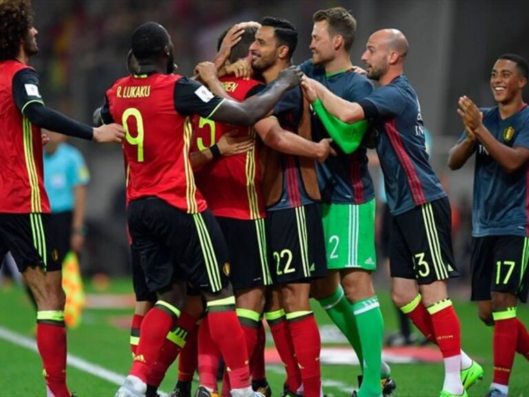 Selección de Bélgica celebra gol. Foto: Getty Images