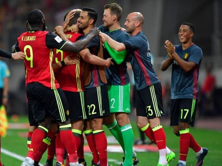 Selección de Bélgica celebra gol. Foto: Getty Images