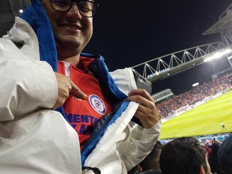 Aficionado del Cruz Azul . Foto: Twitter