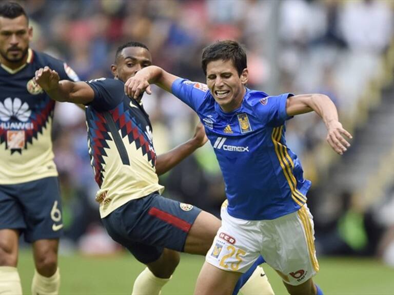 Damm en el partido frente al América. Foto: Getty Images