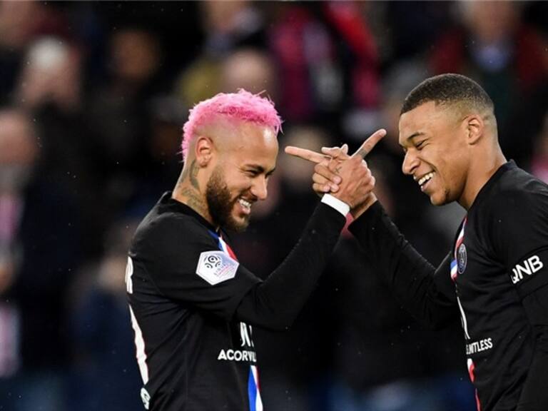 Neymar y Kylian Mbappé PSG. Foto: Getty Images