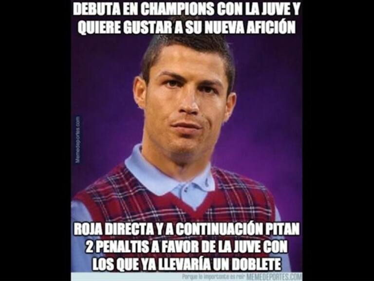 Los memes no perdonaron a Cristiano. Foto: W Deportes