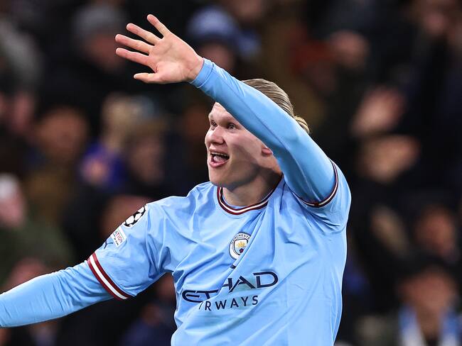 Erling Haaland se lució con cinco goles frente al Leipzig en los Octavos de Final de la Champions League