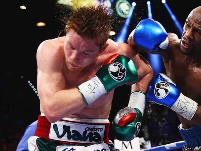 Canelo Álvarez vs Mayweather. Foto: Getty images