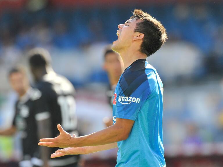 Chucky Lozano se enfurece al termino del juego entre Milan vs Napoli