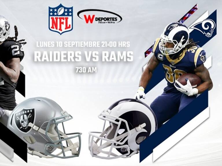 Raiders vs Rams. Foto: W Deportes