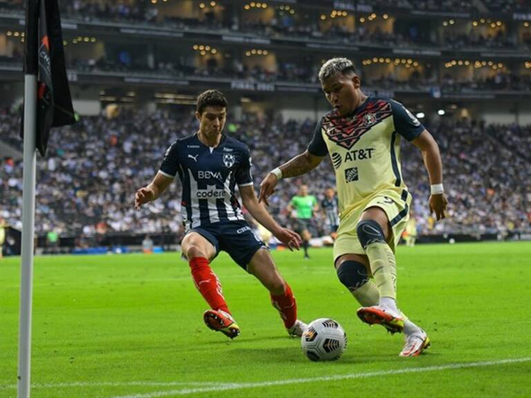 La última vez que Rayados y Águilas jugaron en el BBVA fue en la final de la Concachampions de 2021. Foto: MexSport